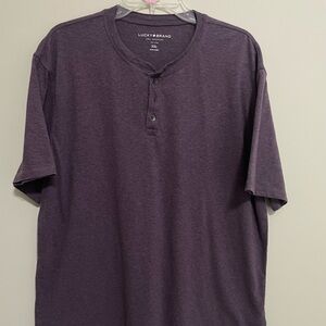 Lucky Brand Men's Purple Henley Shirt
Size XXL - Comfortable and Casual